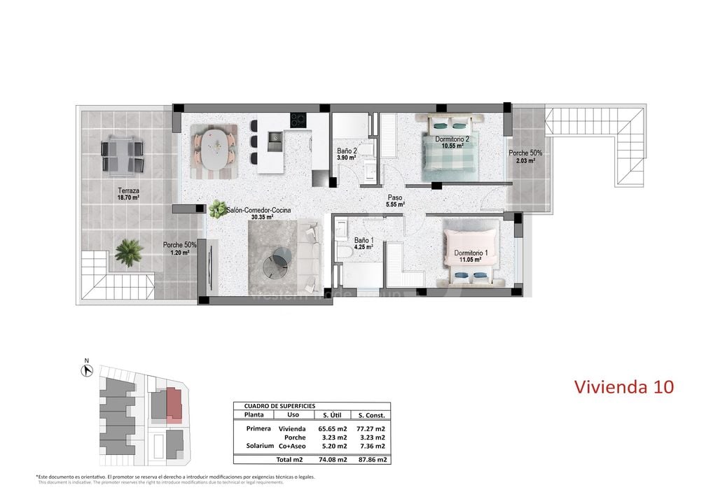 Bungalow cu 2 dormitoare în Pilar de la Horadada - OK149883 - Imagini 1