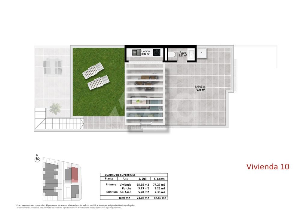Bungalow cu 2 dormitoare în Pilar de la Horadada - OK149883 - Imagini 2