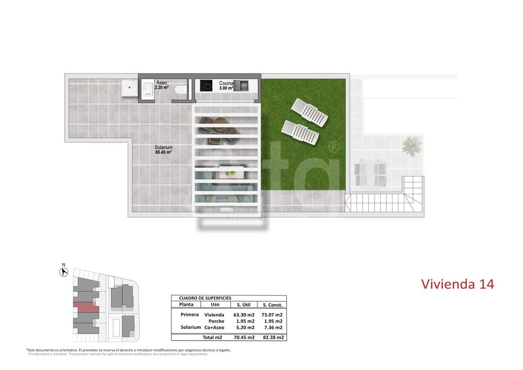 Bungalow cu 2 dormitoare în Pilar de la Horadada - OK149887 - Imagini 2