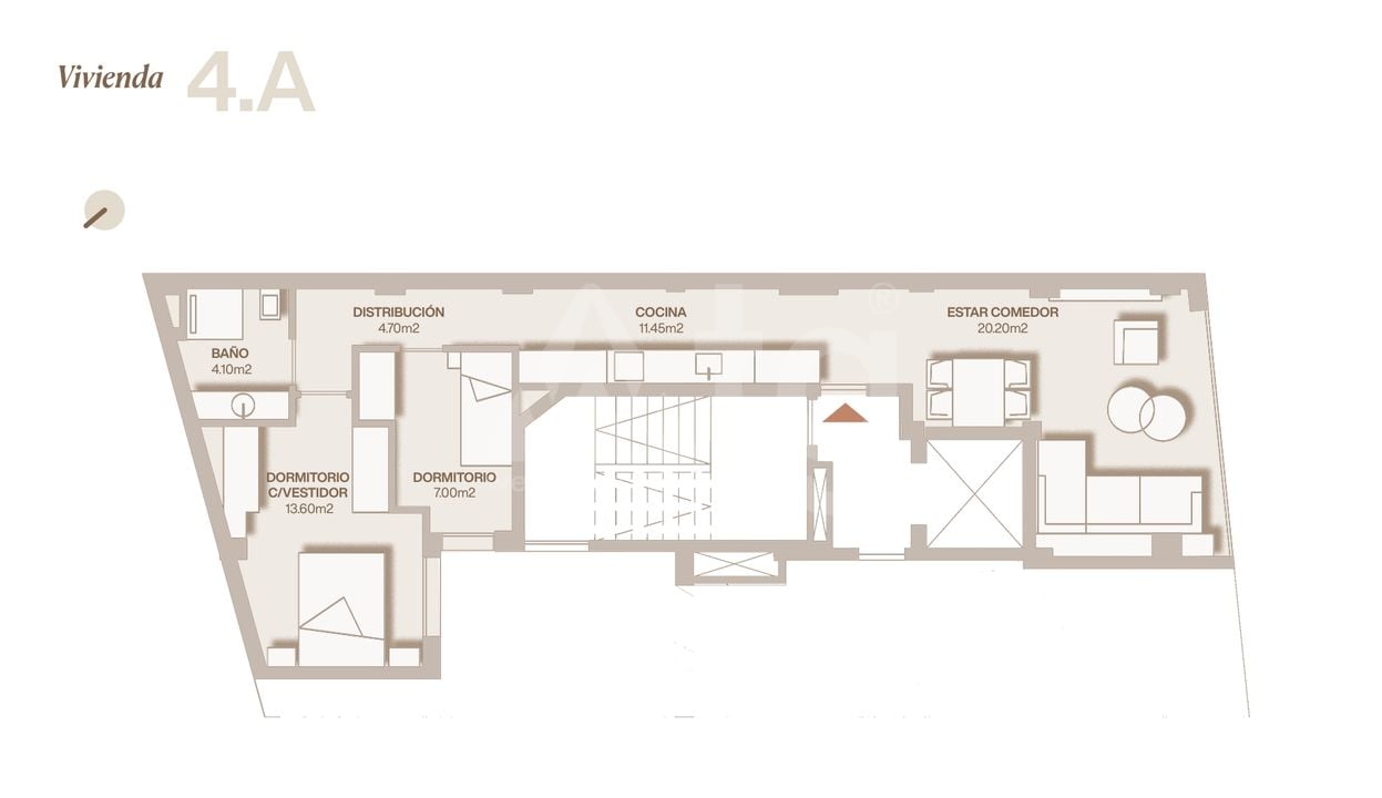 Apartamento de 2 habitaciones en Lorca - REL153029 - Foto 2