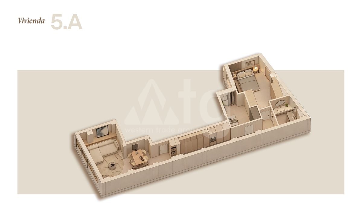 Apartamento de 2 habitaciones en Lorca - REL153030 - Foto 3