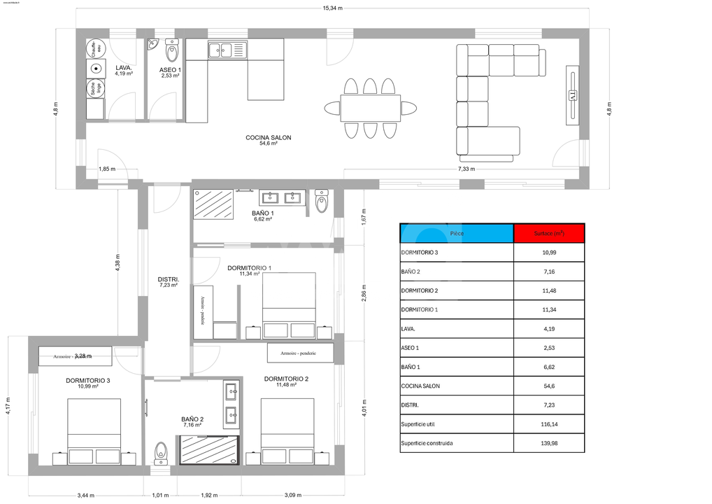 Villa in Aspe, 3 slaapkamers  - BCC153878 - Foto 1