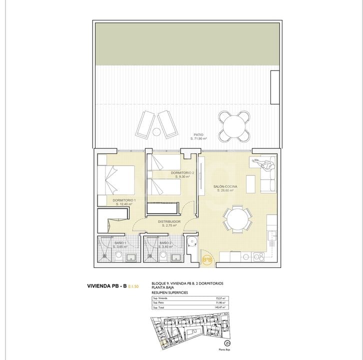 2 bedroom Apartment in Finestrat - PTA154719 - Photo 1