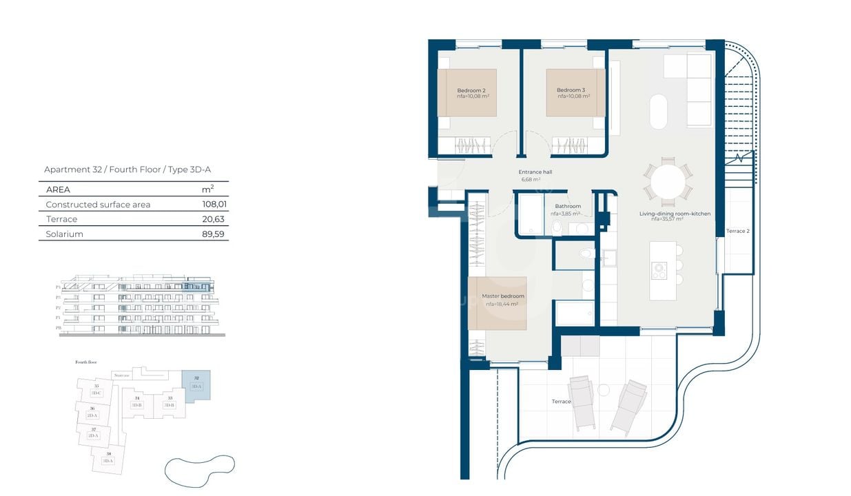 3 bedroom Penthouse in Murcia - SM160345 - Photo 1