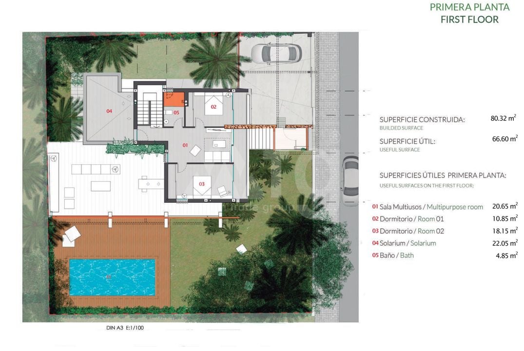 Villa de 4 habitaciones en Dehesa de Campoamor - PGS47354 - Foto 2