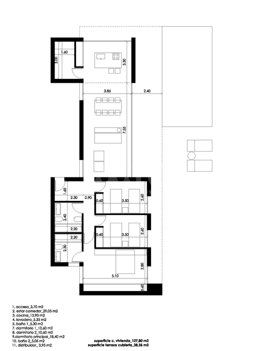 Villa de 3 habitaciones en Pedreguer - CZS23153 - Foto 1
