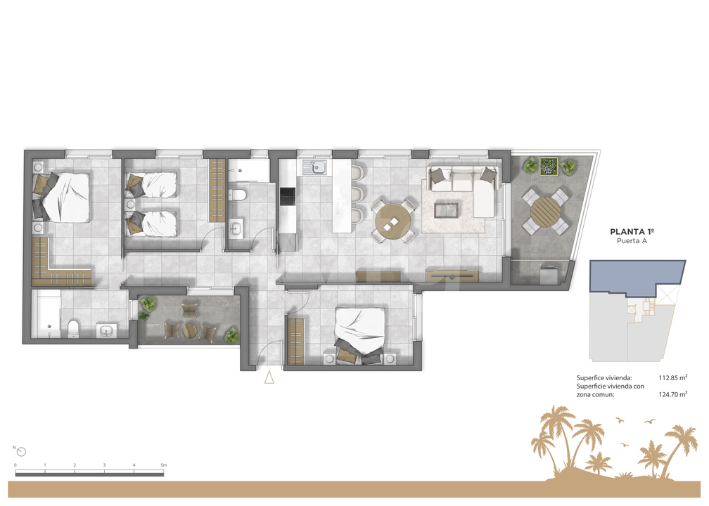 3 bedroom Apartment in Guardamar del Segura - RTG35679 - Photo 1