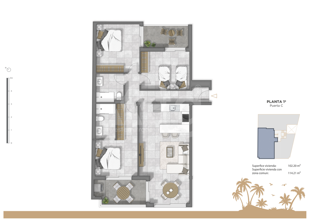 3 bedroom Apartment in Guardamar del Segura - RTG35681 - Photo 1