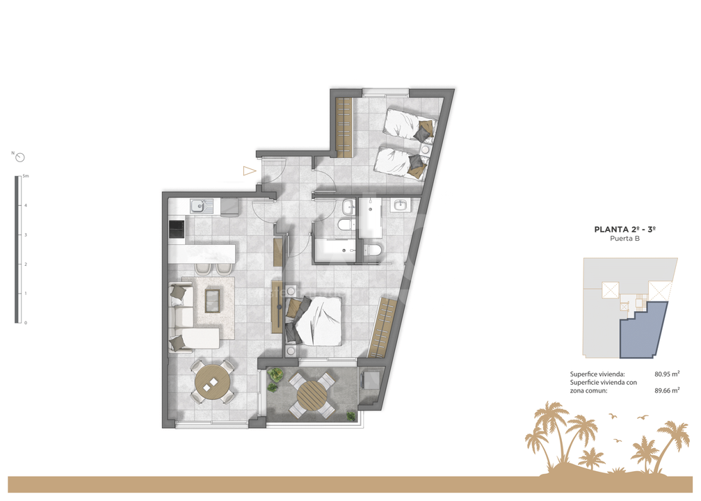 2 bedroom Apartment in Guardamar del Segura - RTG35683 - Photo 1