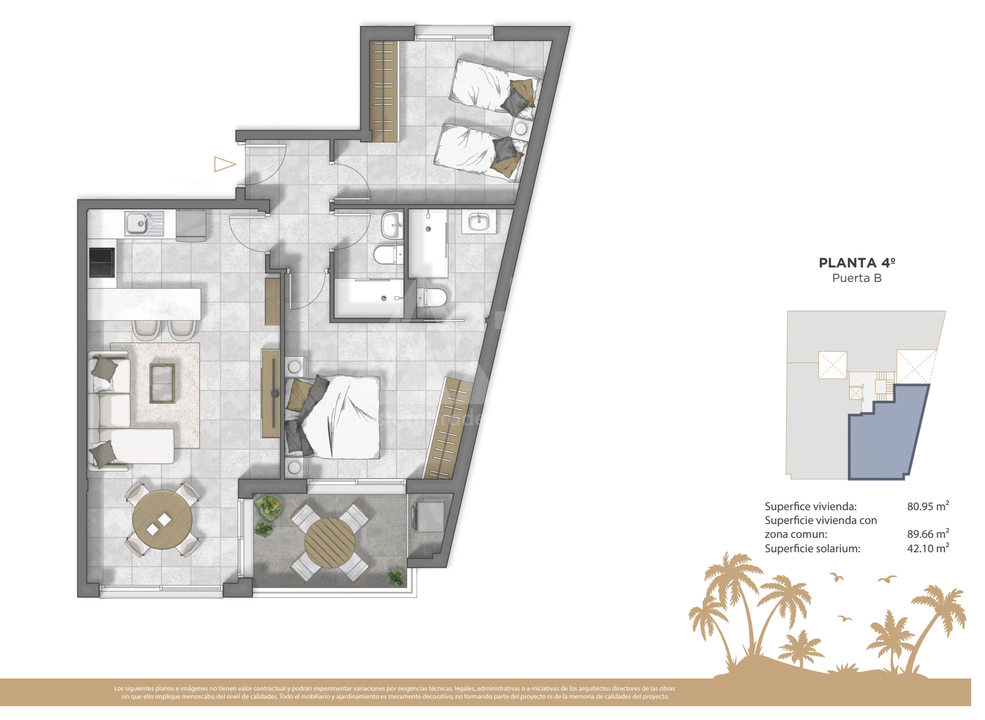 2 Schlafzimmer Penthouse-Wohnung in Guardamar del Segura - RTG36645 - Foto 1