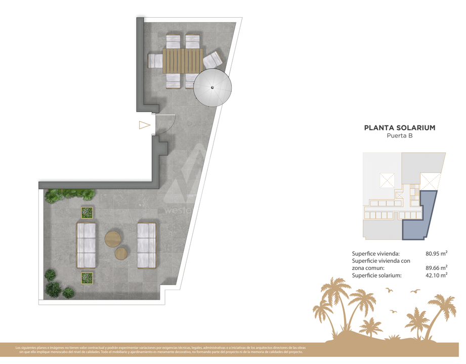 2 Schlafzimmer Penthouse-Wohnung in Guardamar del Segura - RTG36645 - Foto 2