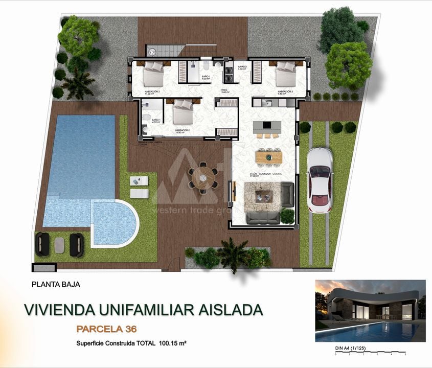 3 bedroom Villa in Los Montesinos - HH36799 - Photo 1