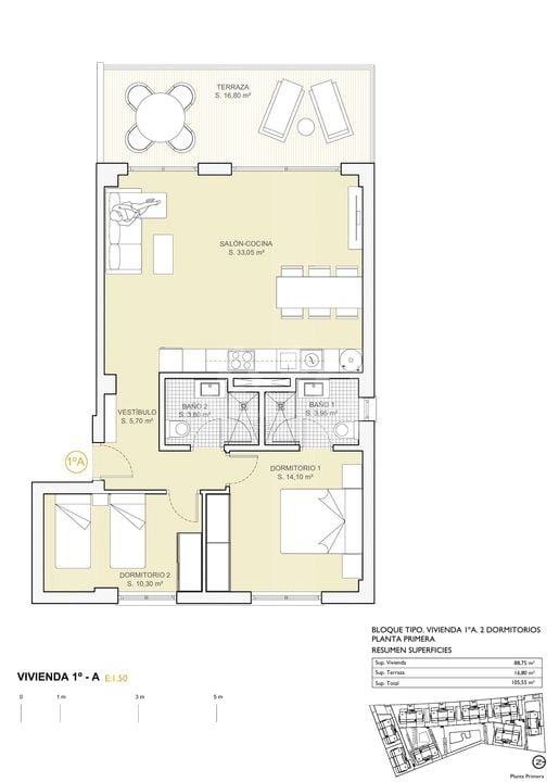 Apartman Finestrat, 2 hálószoba - PTA39556 - Fénykép 1