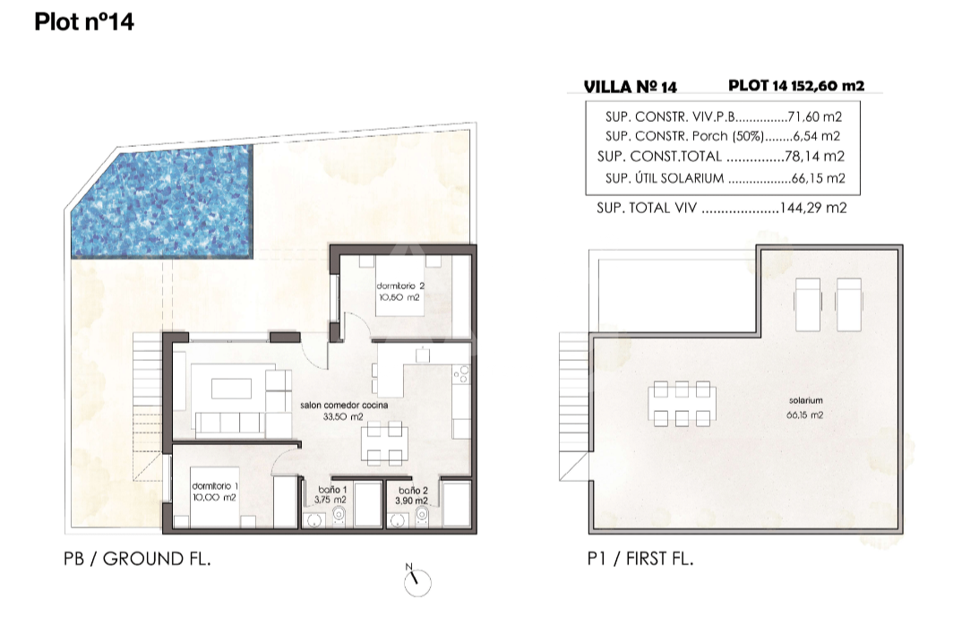 Villa de 2 habitaciones en Pilar de la Horadada - MT47388 - Foto 1