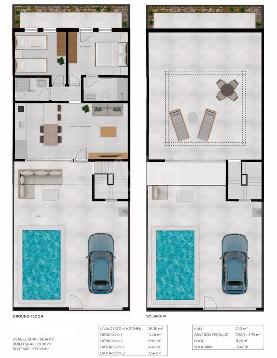 2 bedroom Villa in La Pinilla - CCP160614 - Photo 1