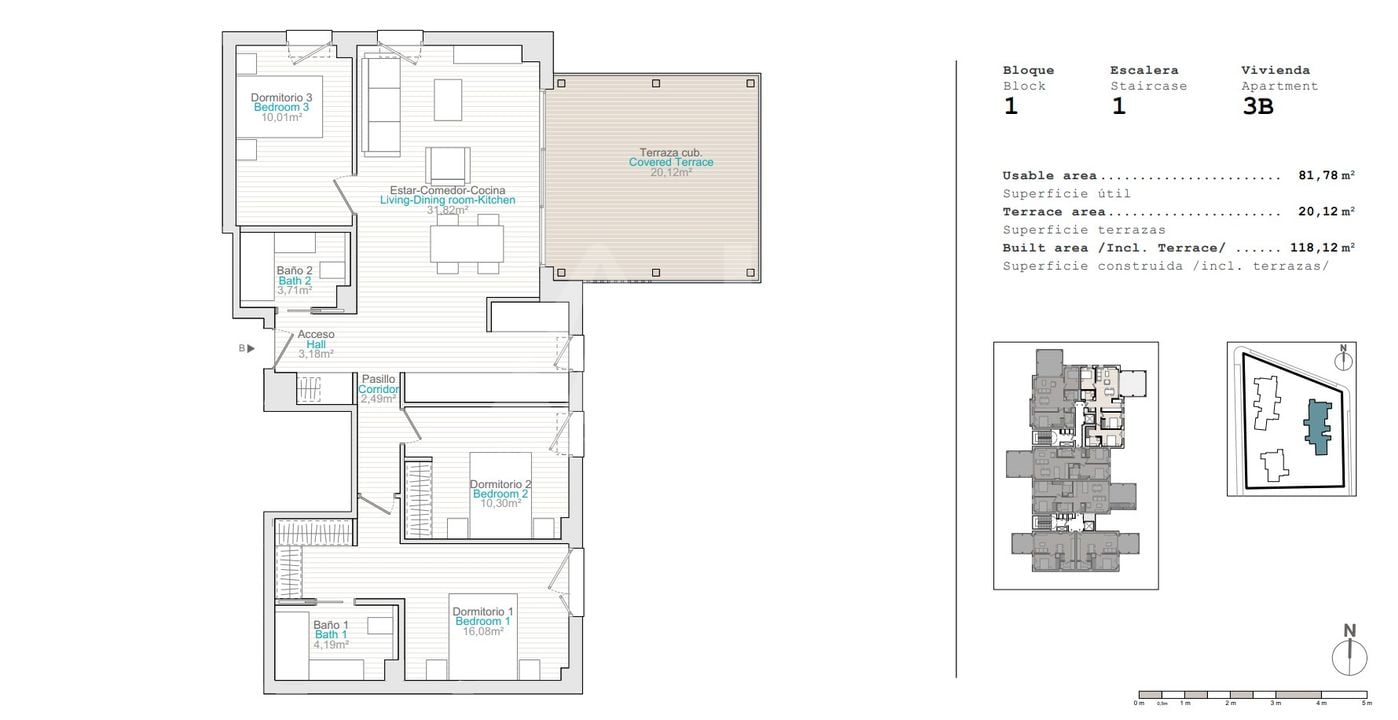 Appartement in El Verger, 3 slaapkamers  - QUA56875 - Foto 1