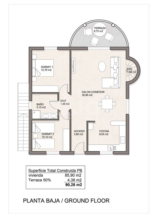 Villa in Pinar de Campoverde, 3 slaapkamers  - MT57405 - Foto 2