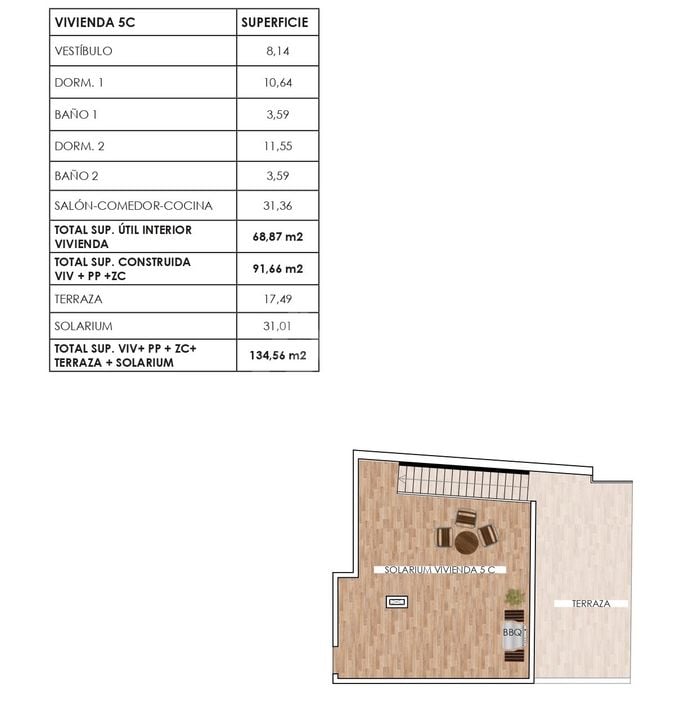 Penthouse Torrevieja, 2 hálószoba - AG64758 - Fénykép 2