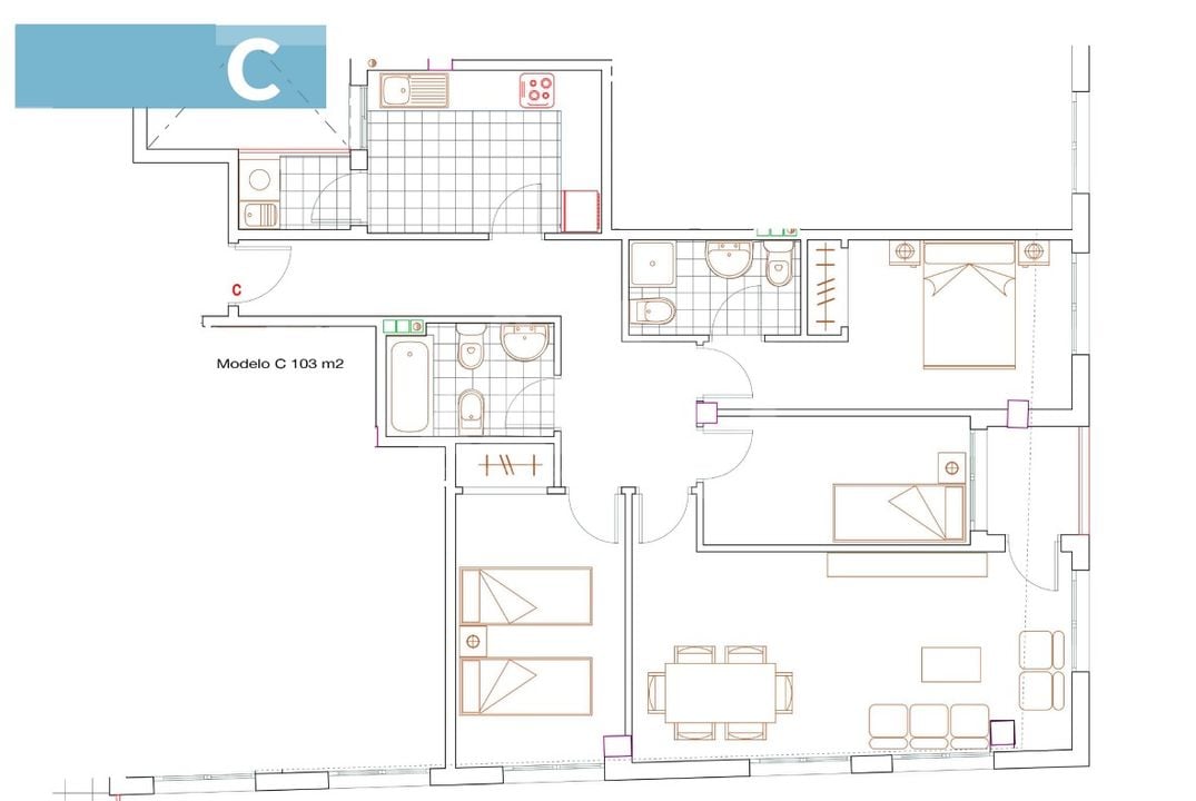 Apartament w Alcantarilla, 3 sypialnie - HJL73842 - Zdjęcie 1