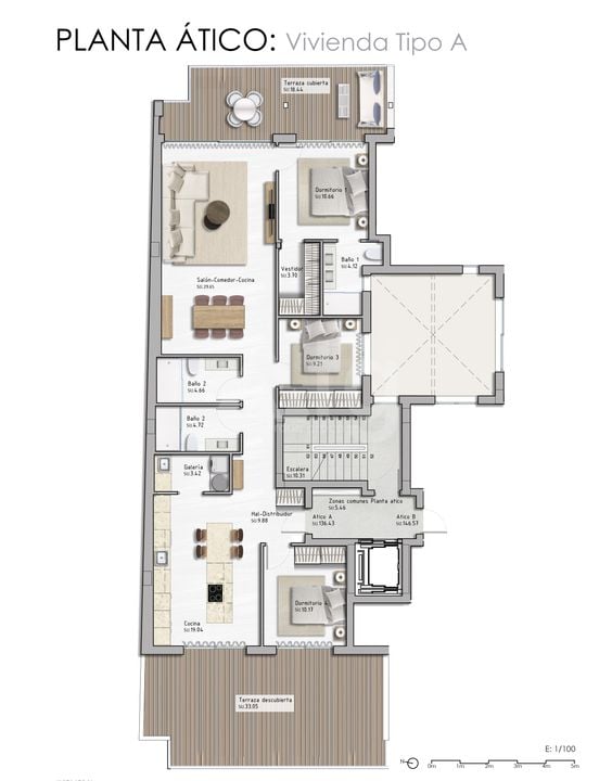 3 bedroom Penthouse in Guardamar del Segura - PM82175 - Photo 1