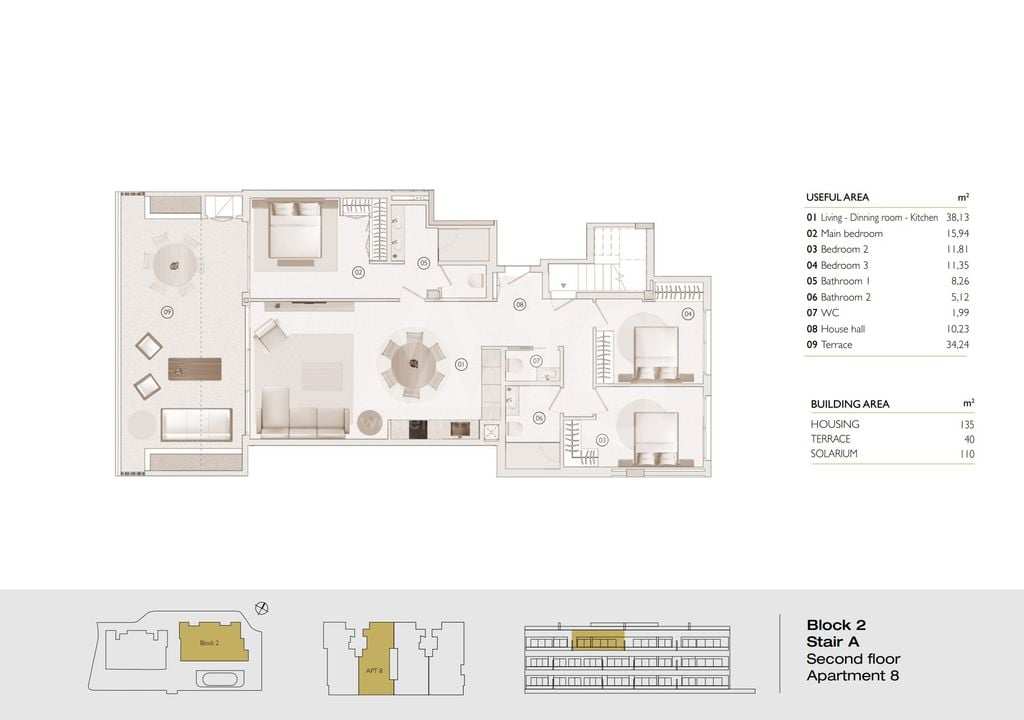 Penthouse in Las Colinas, 3 slaapkamers  - LCG86031 - Foto 1