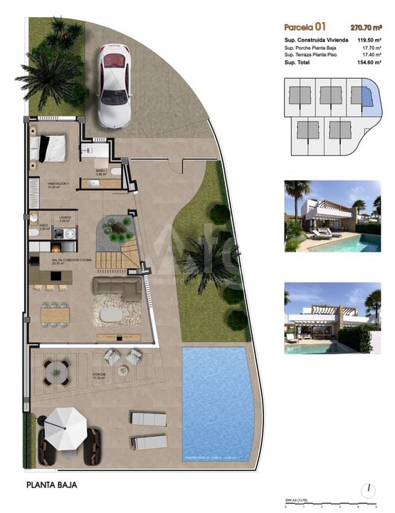 Villa in Aspe, 3 slaapkamers  - GPF91081 - Foto 1