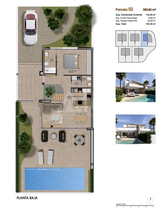 Villa in Aspe, 3 slaapkamers  - GPF91088 - Foto 1