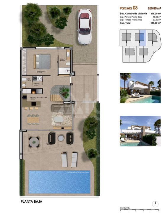 Villa in Aspe, 3 slaapkamers  - GPF91089 - Foto 1