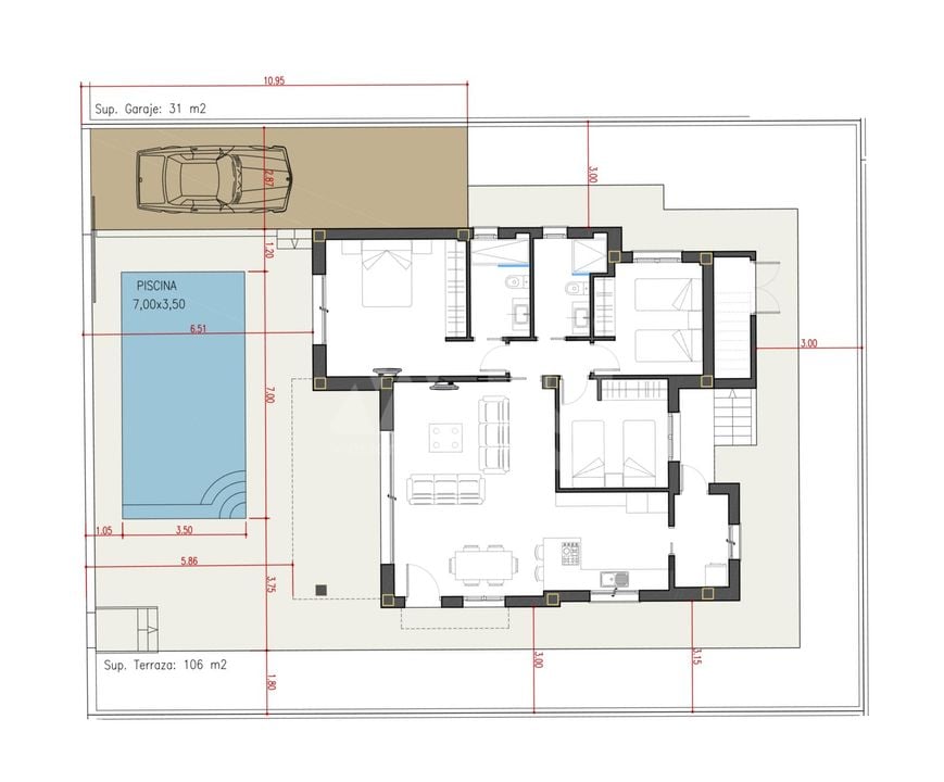 3 bedroom Villa in Rafal - BEV129114 - Photo 1