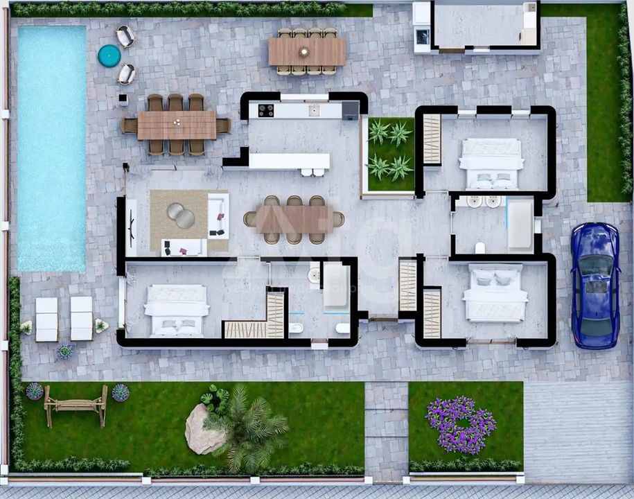Villa de 3 chambres à Alfaz del Pi - BT93358 - Photo 1