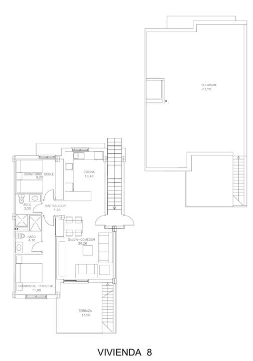 Bungalow cu 2 dormitoare în San Miguel de Salinas - SLM99892 - Imagini 1