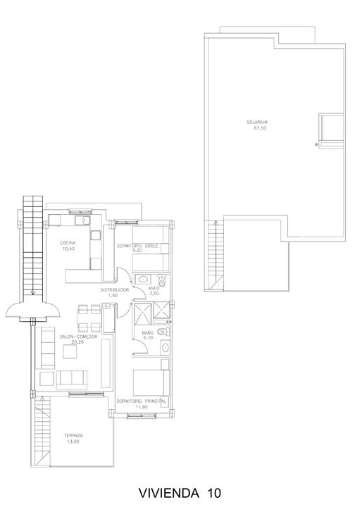 Bungalow cu 2 dormitoare în San Miguel de Salinas - SLM99893 - Imagini 1