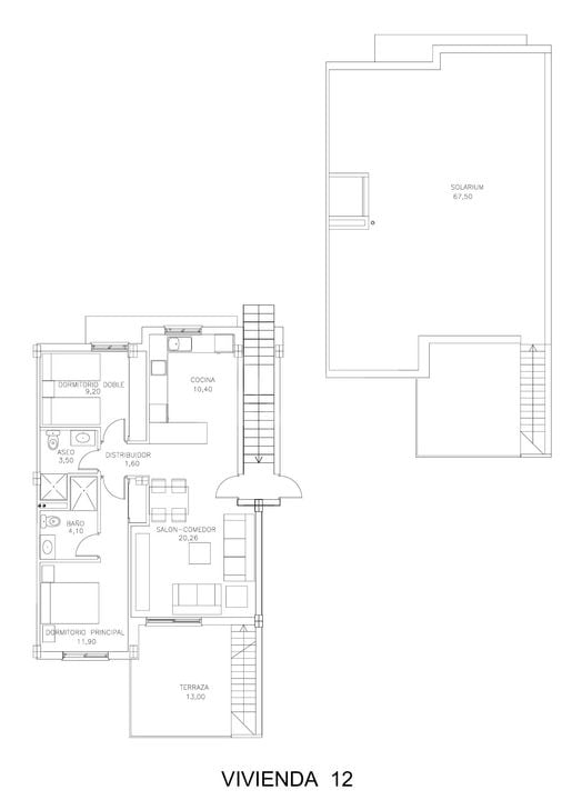 Bungalow cu 2 dormitoare în San Miguel de Salinas - SLM99894 - Imagini 1